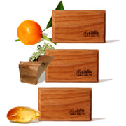 drift front packaging showing teak wood scent blocks and refill convenience