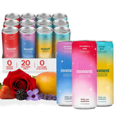 Drink Your Meditation lata frontal mostrando el pack completo y atractivo
