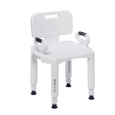 Drive Medical vista frontal del asiento de baño, aporta estabilidad