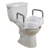 Drive Medical front view showing 5-inch riser and seat stability benefit
