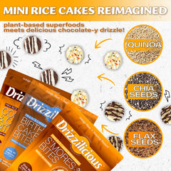 Drizzilicious porción individual en bolsa lista para llevar y controlar ración