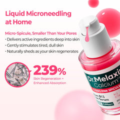 Dr.Melaxin primer plano de microespículas solubles que liberan activos
