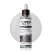 Dr.Melaxin botella frontal mostrando envase y beneficio exfoliante