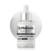 Dr.Melaxin botella frontal mostrando diseño y beneficio uniformizar tono