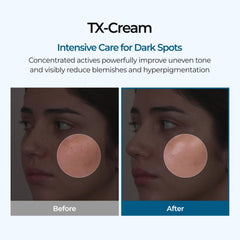 Dr.Melaxin textura cremosa primer plano hidratación visible