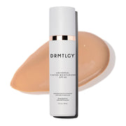 DRMTLGY front packaging showing SPF 46 and tinted moisturizer benefits