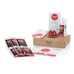 dryel front packaging showing starter kit and benefits for easy fabric care