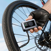 DSUY mini bike pump front view showing compact design and portability benefit