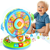 Duchong front view showing colorful alphabet buttons and animal icons for playful learning