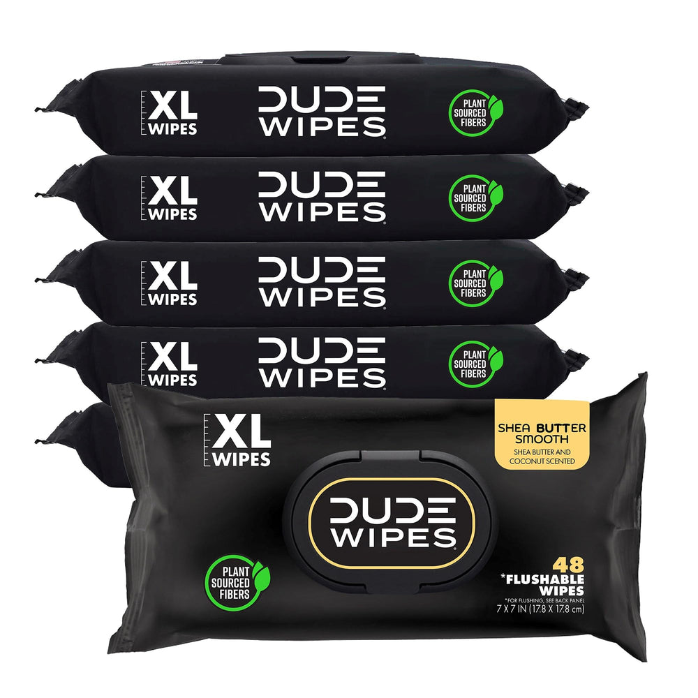 DUDE Wipes paquete frontal que muestra 288 unidades y claridad del producto