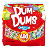 Dum Dums front of bag showing brand and count for quick recognition and bulk value