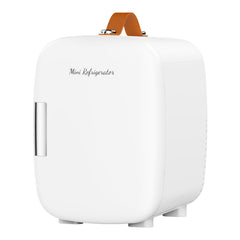 DUMOS vista frontal del mini fridge mostrando su tamaño compacto y estética elegante