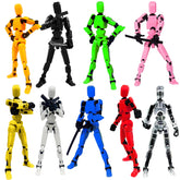 Dumwick Titan 13 front view showing assembled figures for instant display