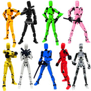 Dumwick Titan 13 front view showing assembled figures for instant display