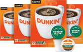Dunkin' front packaging showing 88-count decaf pods and quick supply