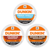 Dunkin' front packaging showing 60 pods and variety convenience
