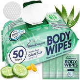 Dura Cleanse frente del paquete mostrando cantidad y tamaño XL, cómodo para llevar