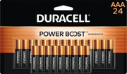 DURACELL paquete frontal organizado con 24 pilas, confianza y almacenamiento