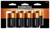 Duracell Coppertop D frontal del pack mostrando 8 pilas, fiabilidad inmediata