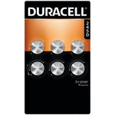 Duracell CR2450 empaque frontal mostrando seis pilas y información clara
