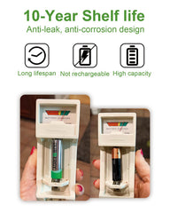 DURNERGY pilas AAA dispersas sobre mesa, alta capacidad visible