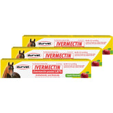 Durvet Ivermectin Paste frontal del envase mostrando la jeringa y etiqueta, facilita dosificación