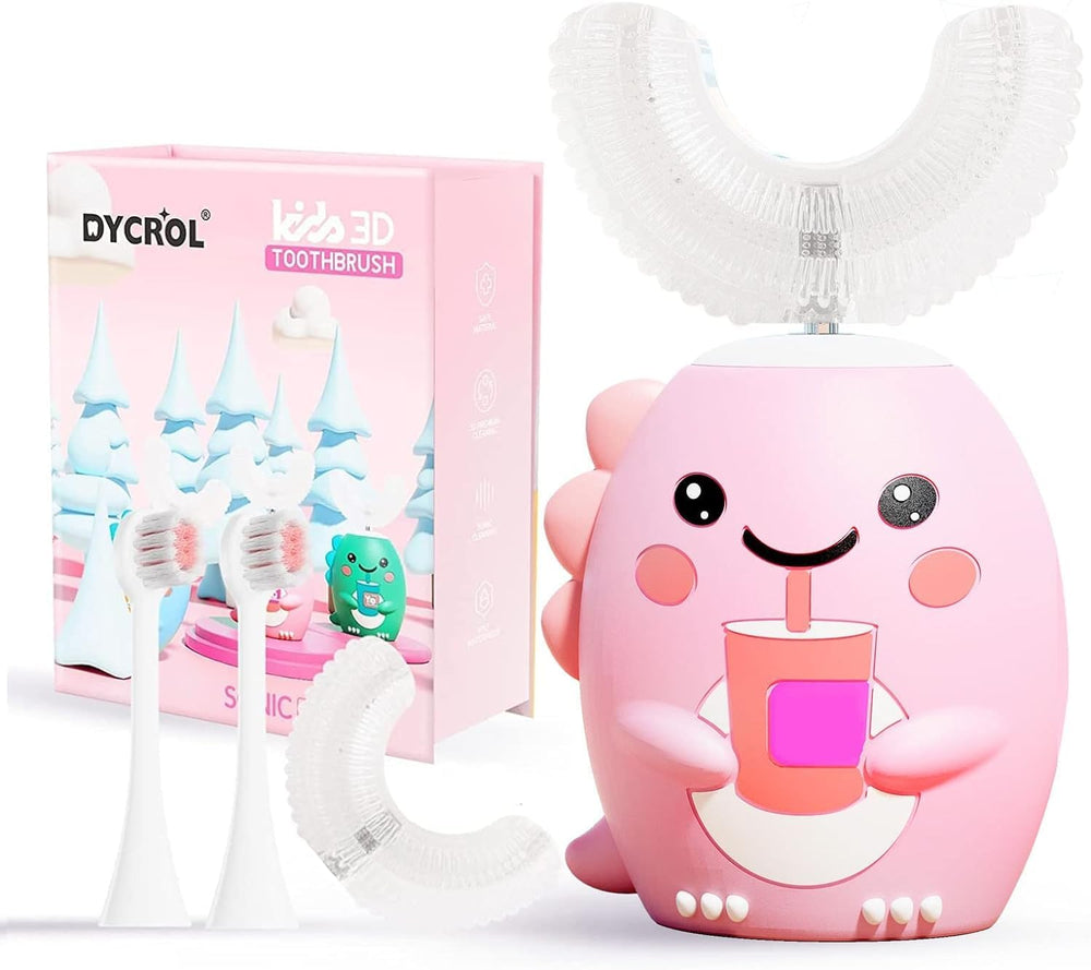 DYCROL frontal del cepillo con diseño dinosaurio y colores atractivos para niños
