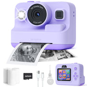 Dylanto front view showing purple camera and portable benefits