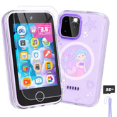 Dylanto teléfono infantil frontal mostrando pantalla táctil y diseño ergonómico