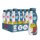 Dymatize envase frontal mostrando 30 g de proteína y beneficio de recuperación