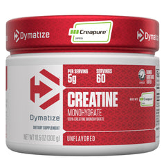 Dymatize envase frontal mostrando el producto y capacidad 300g