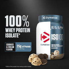 Dymatize ISO100 textura del polvo, mezcla fina para absorción rápida