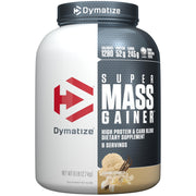 Dymatize presentación frontal mostrando envase y sabor vainilla, facilita elección