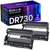 E-Z Ink vista frontal del empaque con doble tambor, reemplazo fiable