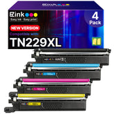 E-Z Ink frontal del embalaje mostrando el kit TN229XL y beneficios de ahorro