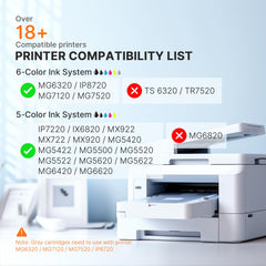 E-Z Ink cartuchos alineados para mostrar variedad de colores y reemplazo inmediato