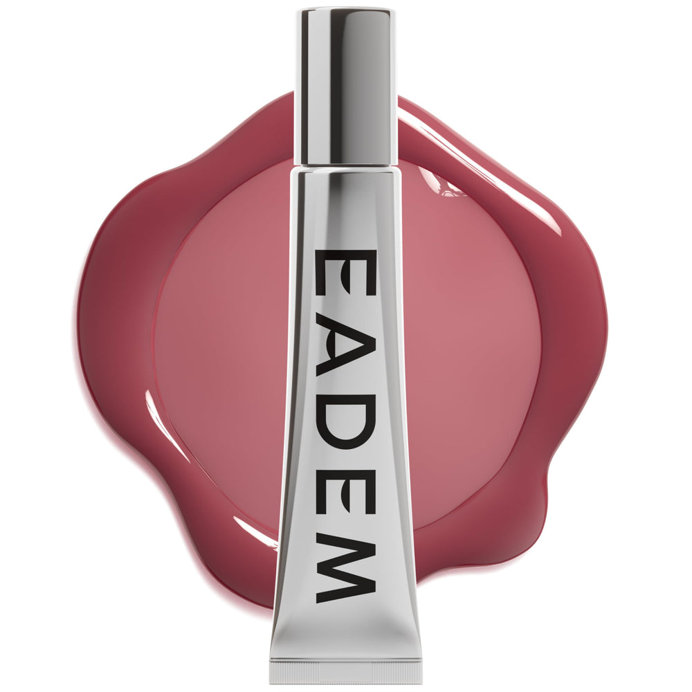 EADEM frasco frente mostrando diseño y tono Fig Sauce, acabado elegante