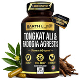 Earth Elixir front packaging showing bottle and clear supplement benefits