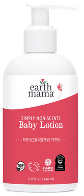 Earth Mama frasco frontal 8 oz mostrando etiqueta clara y beneficio hidratante