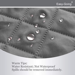 Easy-Going arm flap with elastic strap visible securing cover for a snug fit