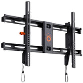 ECHOGEAR vista frontal del soporte con televisor, montaje seguro