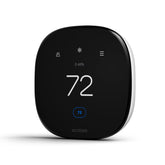 ecobee mostrando pantalla activa y control táctil para confort inmediato