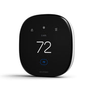 ecobee mostrando pantalla activa y control táctil para confort inmediato