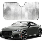 EcoNour front view showing full-size sun shade protecting windshield