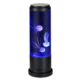EDIER front view of lamp shows soothing floating jellyfish and ambient glow