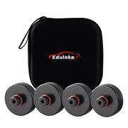 Edulnke frontal empaque mostrando kit de 4 pucks y bolsa para transportar