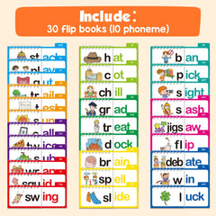 Edulok child flipping a book demonstrating interactive phonics play