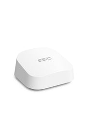 eero 7 front view showing compact design and indicator light, brand eero for clean placement