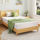 EGOHOME full mattress front view showing clean profile and neat cover for easy setup