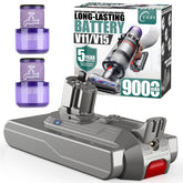 EGR replacement battery front view showing label and form factor benefit longer runtime